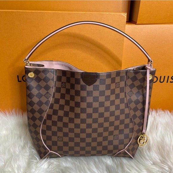 💎✨Authentic✨💎Louis Vuitton Caissa Rose Ballerine Damier Ebene